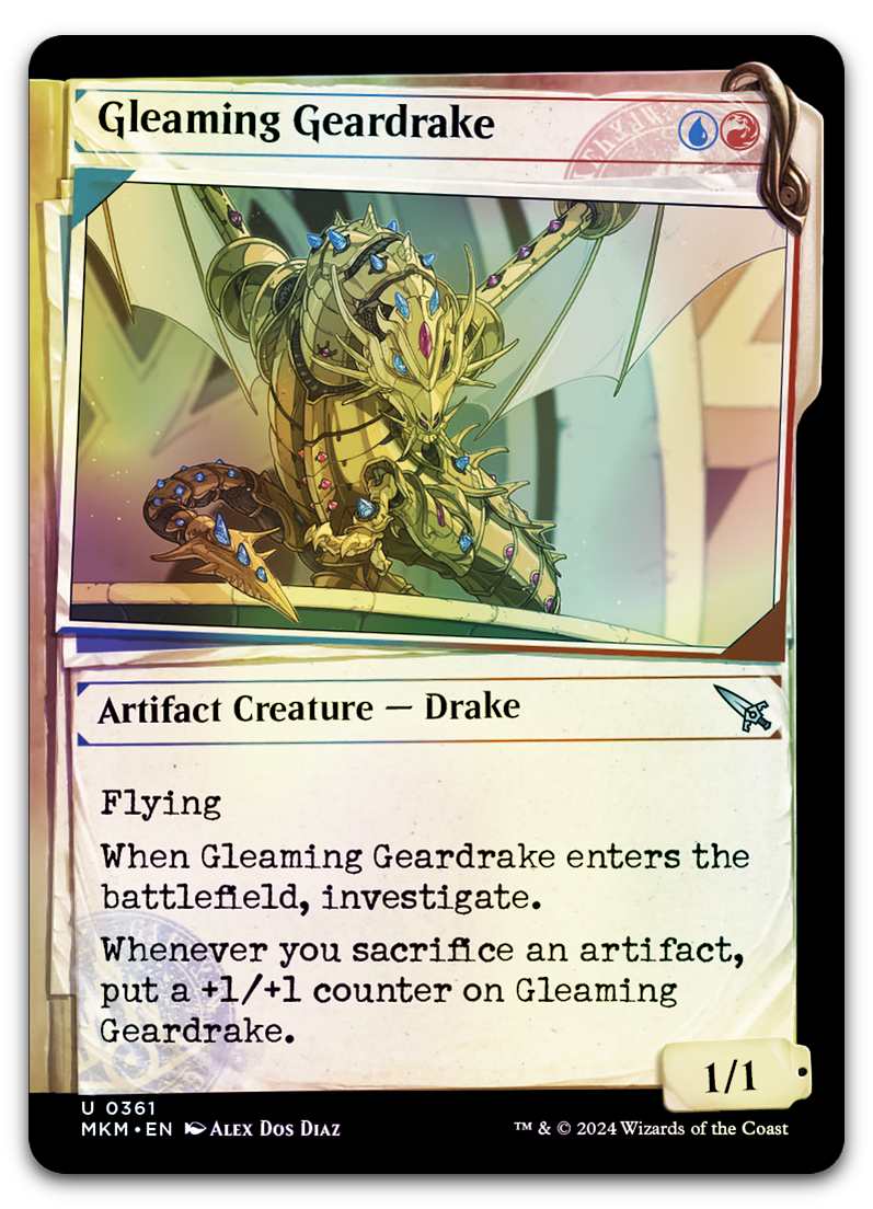 Gleaming Geardrake (Showcase) (Murders at Karlov Manor)