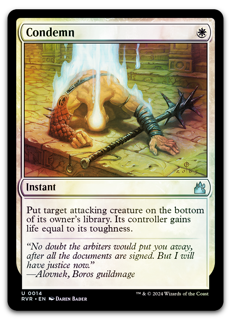 Condemn (Ravnica Remastered)
