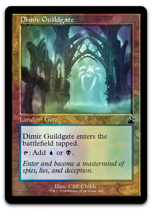 Dimir Guildgate (Retro Frame) (Ravnica Remastered)