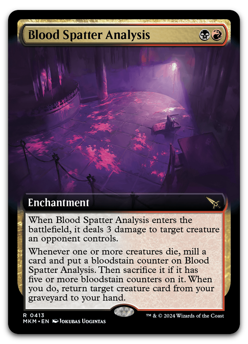 Blood Spatter Analysis (Extended Art) (Murders at Karlov Manor)