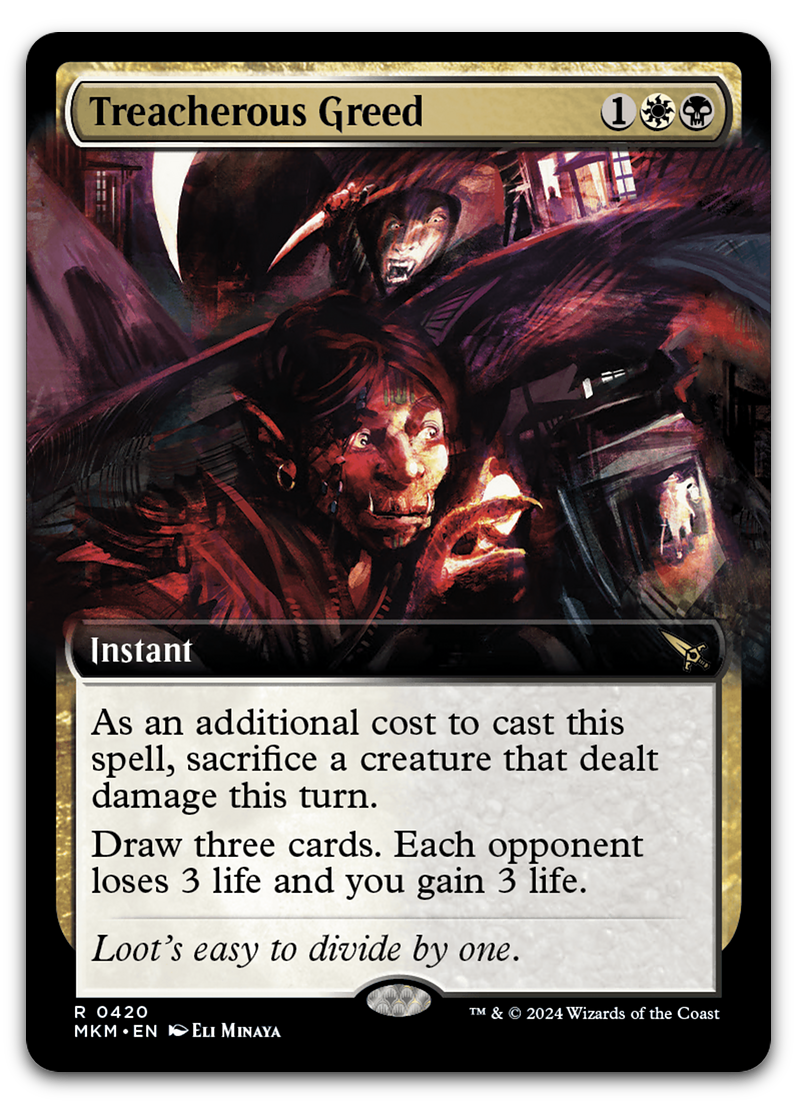 Treacherous Greed (Extended Art) (Murders at Karlov Manor)
