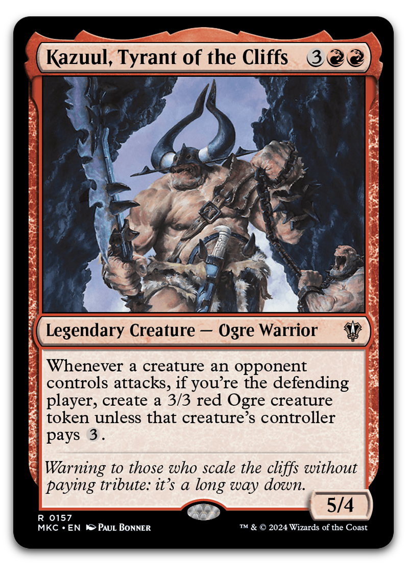 Kazuul, Tyrant of the Cliffs (Commander: Murders at Karlov Manor)