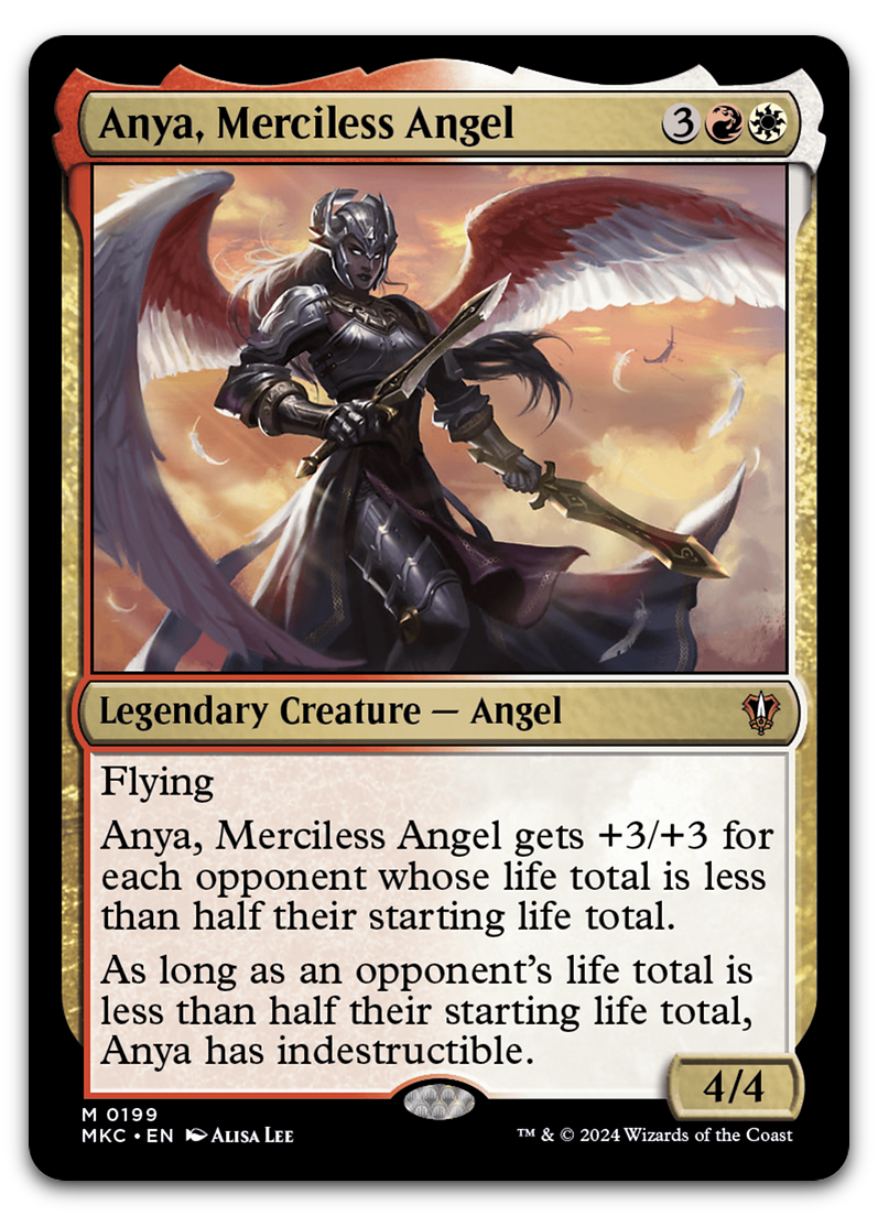 Anya, Merciless Angel (Commander: Murders at Karlov Manor)