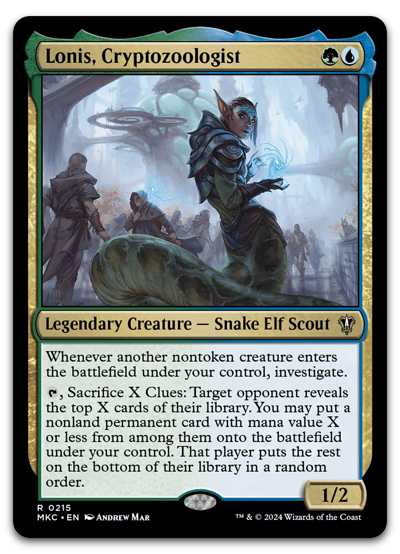 Lonis, Cryptozoologist (Commander: Murders at Karlov Manor)