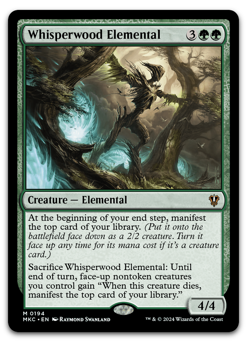 Whisperwood Elemental (Commander: Murders at Karlov Manor)