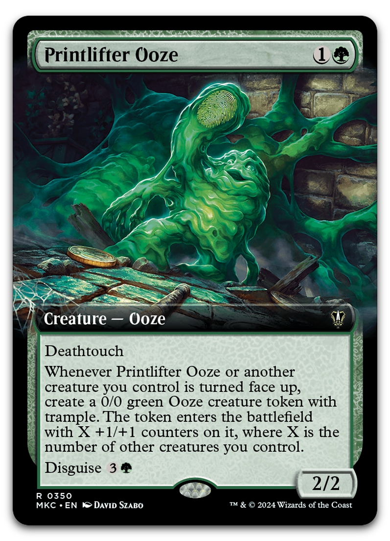 Printlifter Ooze (Extended Art) (Commander: Murders at Karlov Manor)