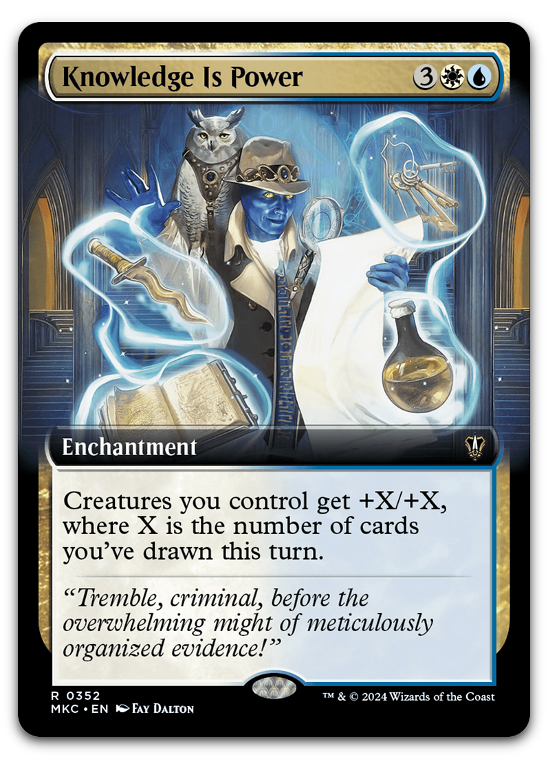 Knowledge is Power (Extended Art) (Commander: Murders at Karlov Manor)