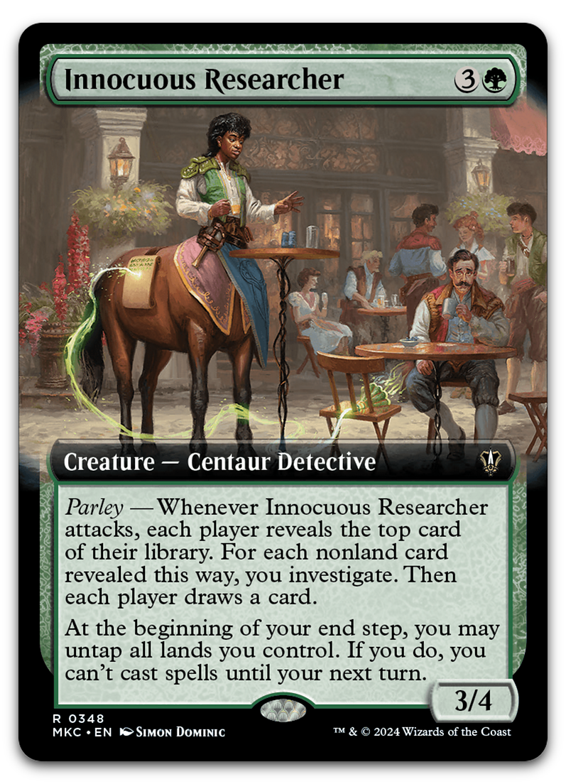 Innocuous Researcher (Extended Art) (Commander: Murders at Karlov Manor)