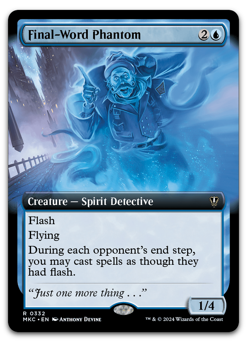 Final-Word Phantom (Extended Art) (Commander: Murders at Karlov Manor)