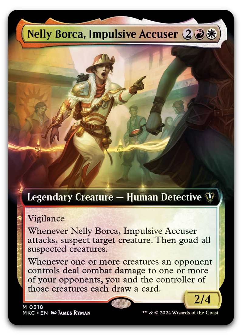 Nelly Borca, Impulsive Accuser (Extended Art) (Commander: Murders at Karlov Manor)