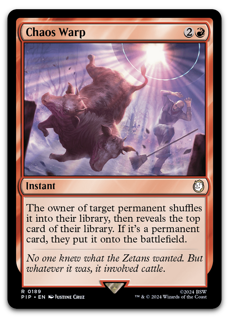 mtg cards like chaos warp Chaos Warp (Universes Beyond: Fallout) – Cardsurfer Games