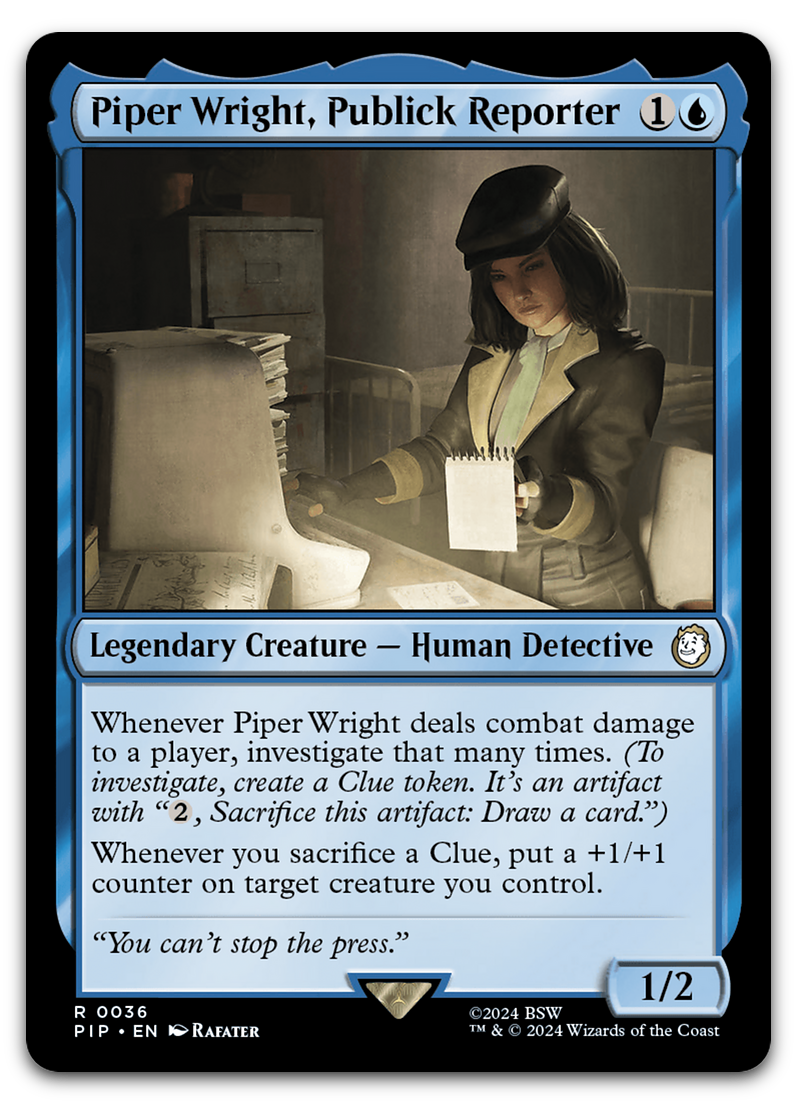 Piper Wright, Publick Reporter (Universes Beyond: Fallout)