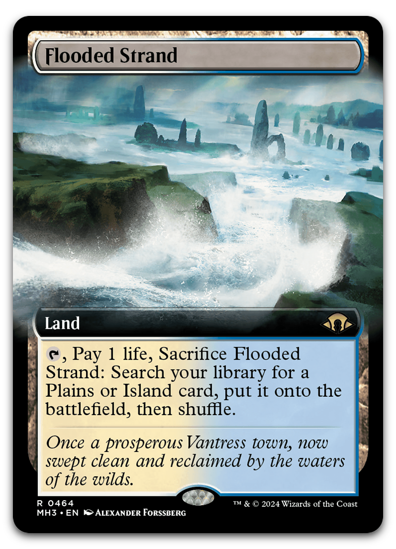 Flooded Strand (Extended Art) (Modern Horizons 3)