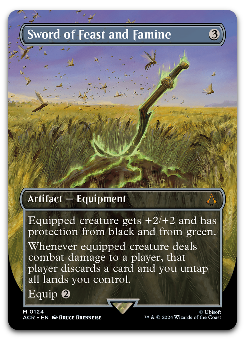 Sword of Feast and Famine (Borderless) (Universes Beyond: Assassin's Creed)