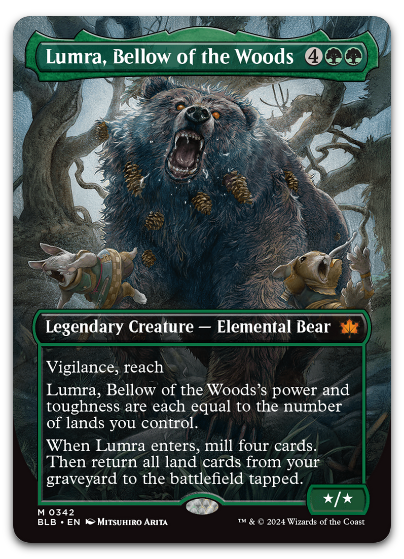Lumra, Bellow of the Woods (Borderless) (0342) (Bloomburrow)