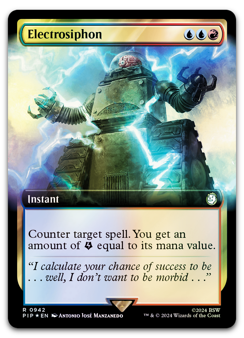 Electrosiphon (Extended Art) (Surge Foil) (Universes Beyond: Fallout)