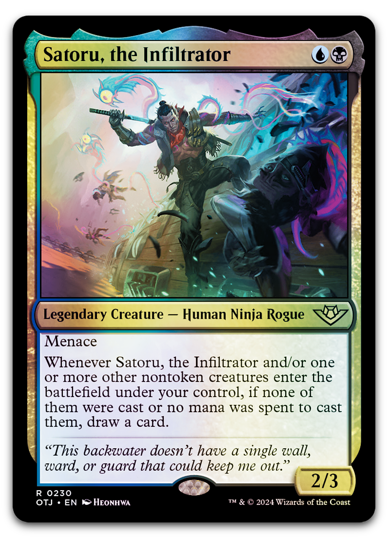 Satoru, the Infiltrator (Outlaws of Thunder Junction)