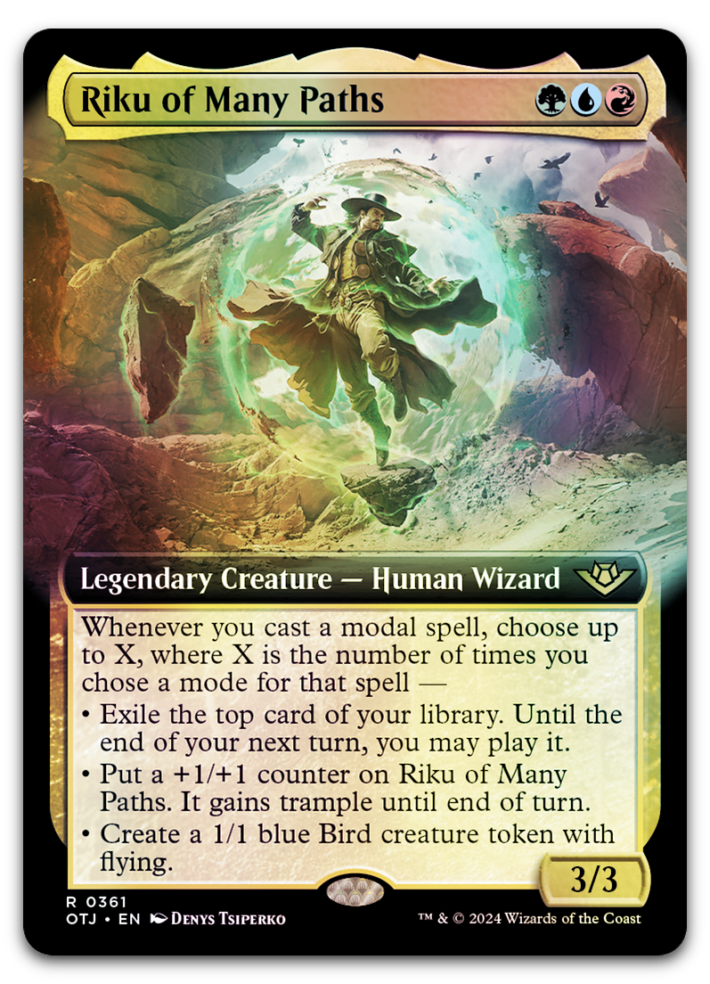 Riku of Many Paths (Extended Art) (Outlaws of Thunder Junction)