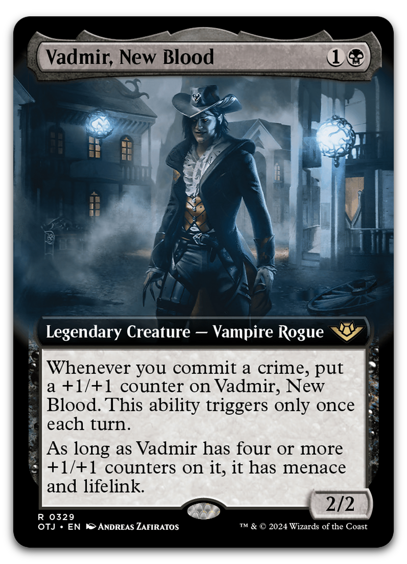Vadmir, New Blood (Extended Art) (Outlaws of Thunder Junction)
