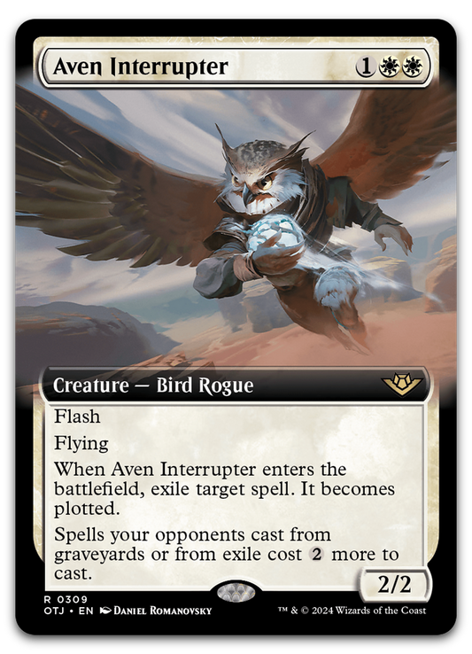 Aven Interrupter (Extended Art) (Outlaws of Thunder Junction)