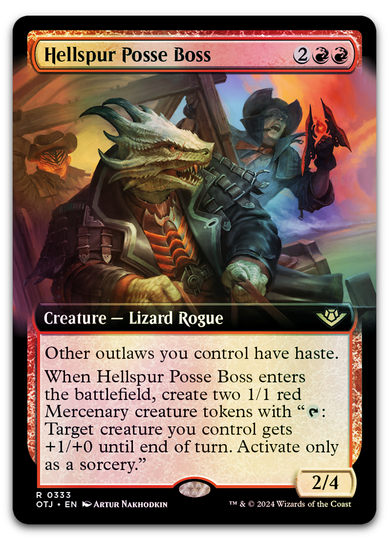 Hellspur Posse Boss (Extended Art) (Outlaws of Thunder Junction)