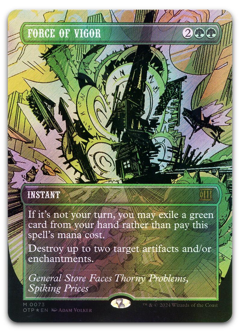 Force of Vigor (Textured Foil) (Outlaws of Thunder Junction: Breaking News)