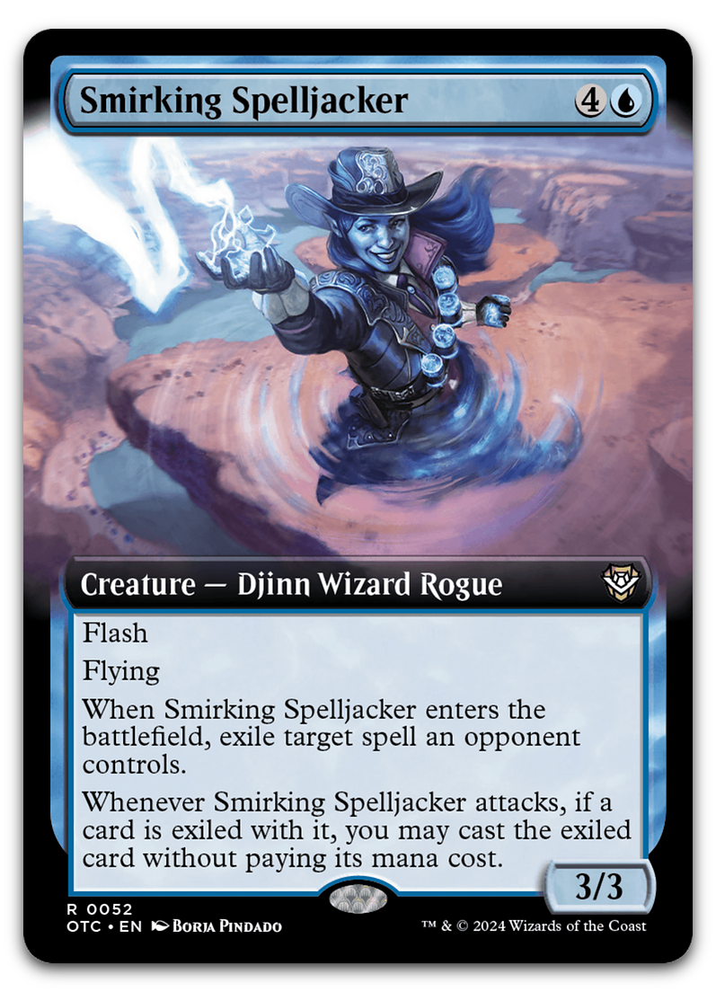 Smirking Spelljacker (Extended Art) (Commander: Outlaws of Thunder Junction)