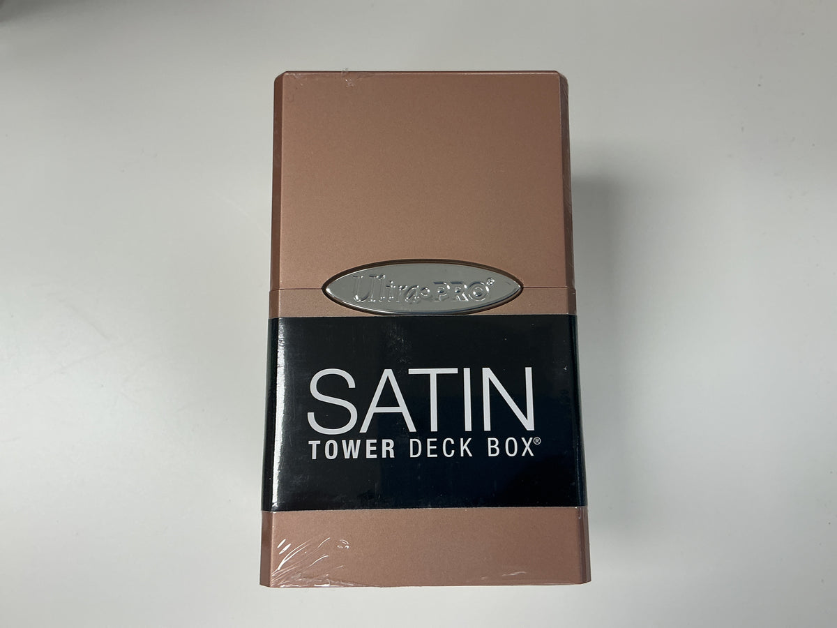 Ultrapro Satin Tower Deck Box With Dice Tray (Metallic Rose Gold)