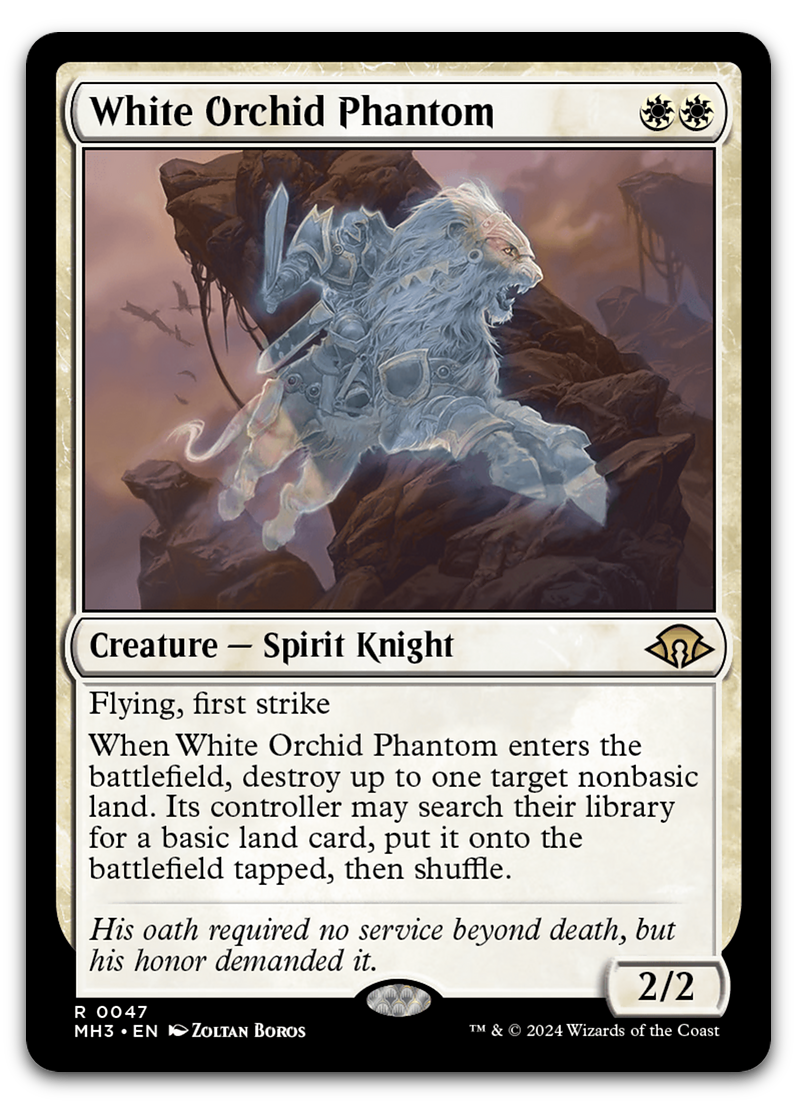 mtg cards like knight of the white orchid White Orchid Phantom (Modern Horizons 3) – Cardsurfer Games