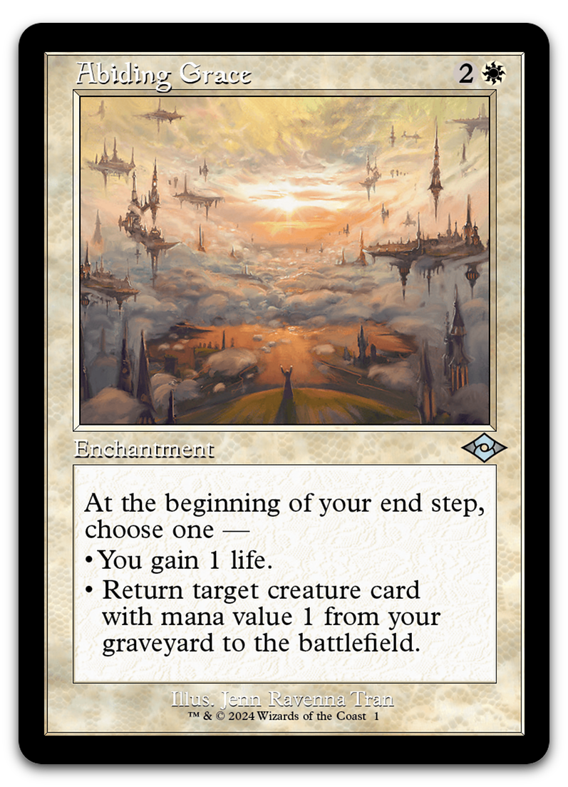 mtg modern horizons 2 art cards Abiding Grace (Retro Frame) (Modern Horizons 2) – Cardsurfer Games