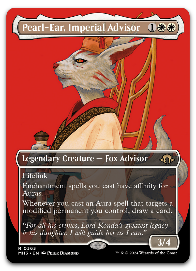 Pearl-Ear, Imperial Advisor (Borderless) (Modern Horizons 3)