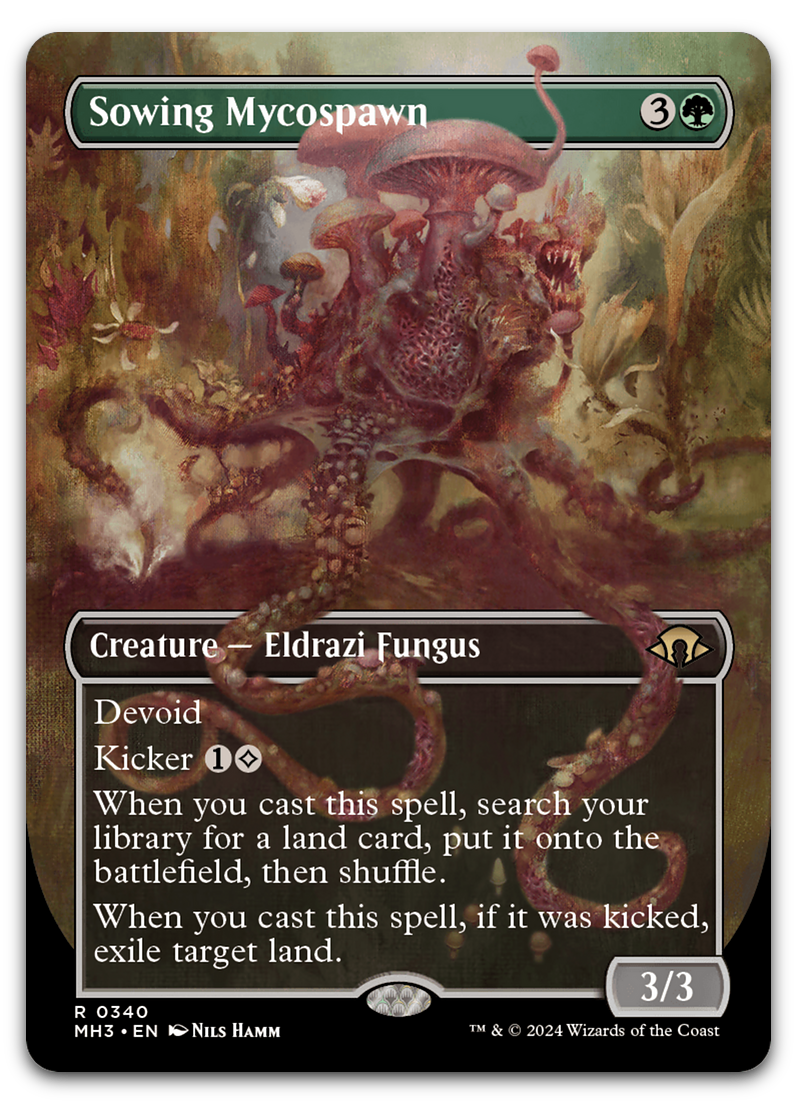 Sowing Mycospawn (Borderless) (Modern Horizons 3)