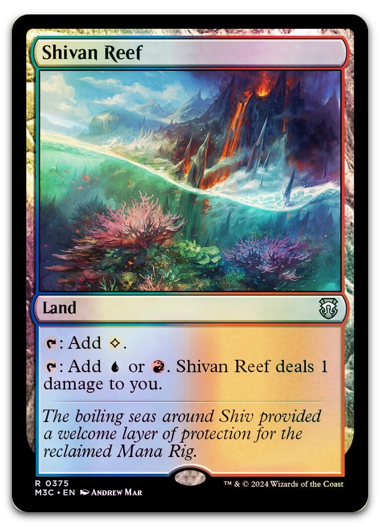 Shivan Reef (Ripple Foil) (Commander: Modern Horizons 3)