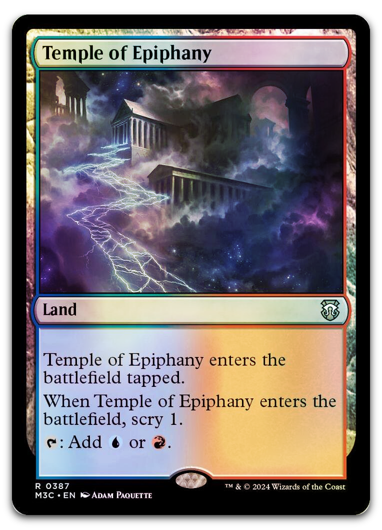 Temple of Epiphany (Ripple Foil) (Commander: Modern Horizons 3)
