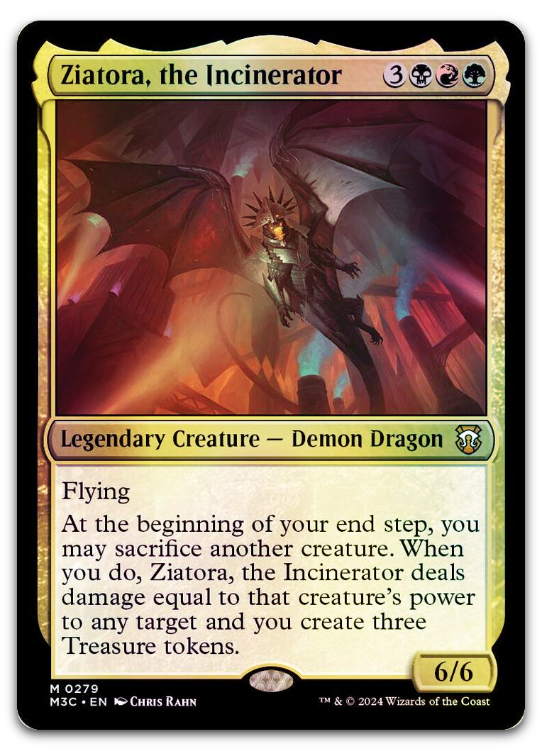 Ziatora, the Incinerator (Ripple Foil) (Commander: Modern Horizons 3)