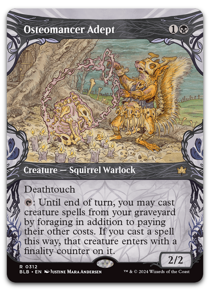 Osteomancer Adept (Showcase) (Bloomburrow)