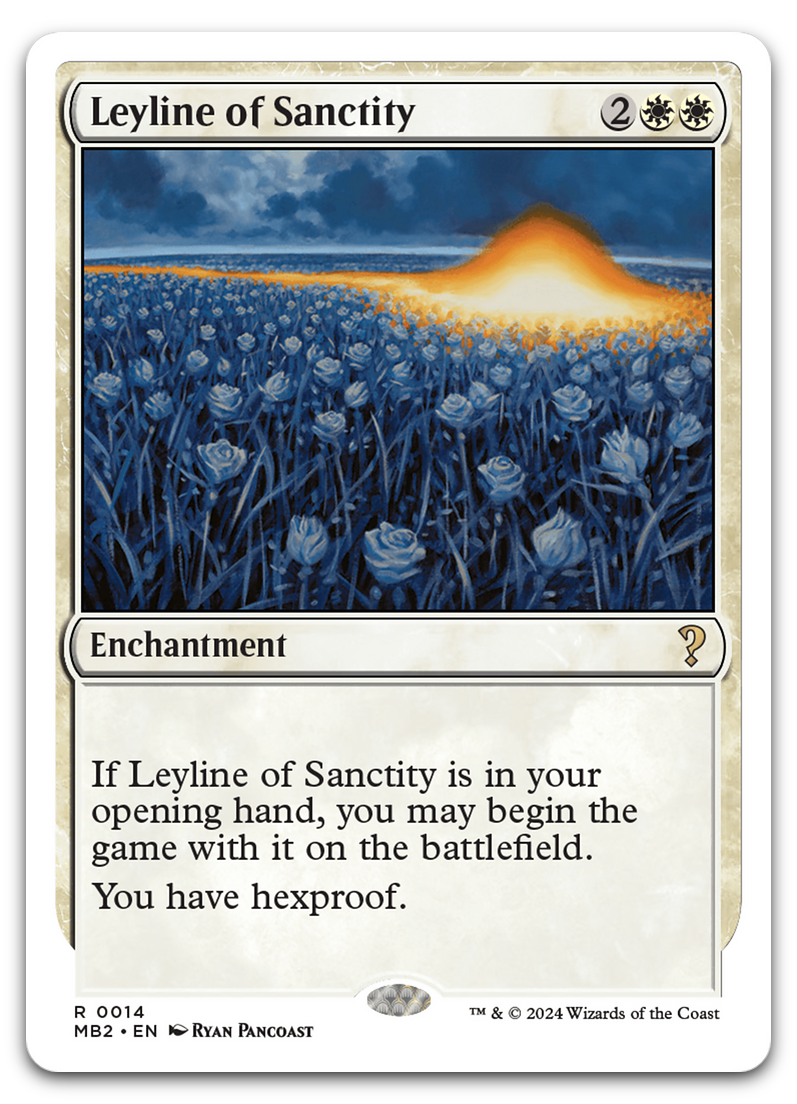Leyline of Sanctity (White Border) (Mystery Booster 2)