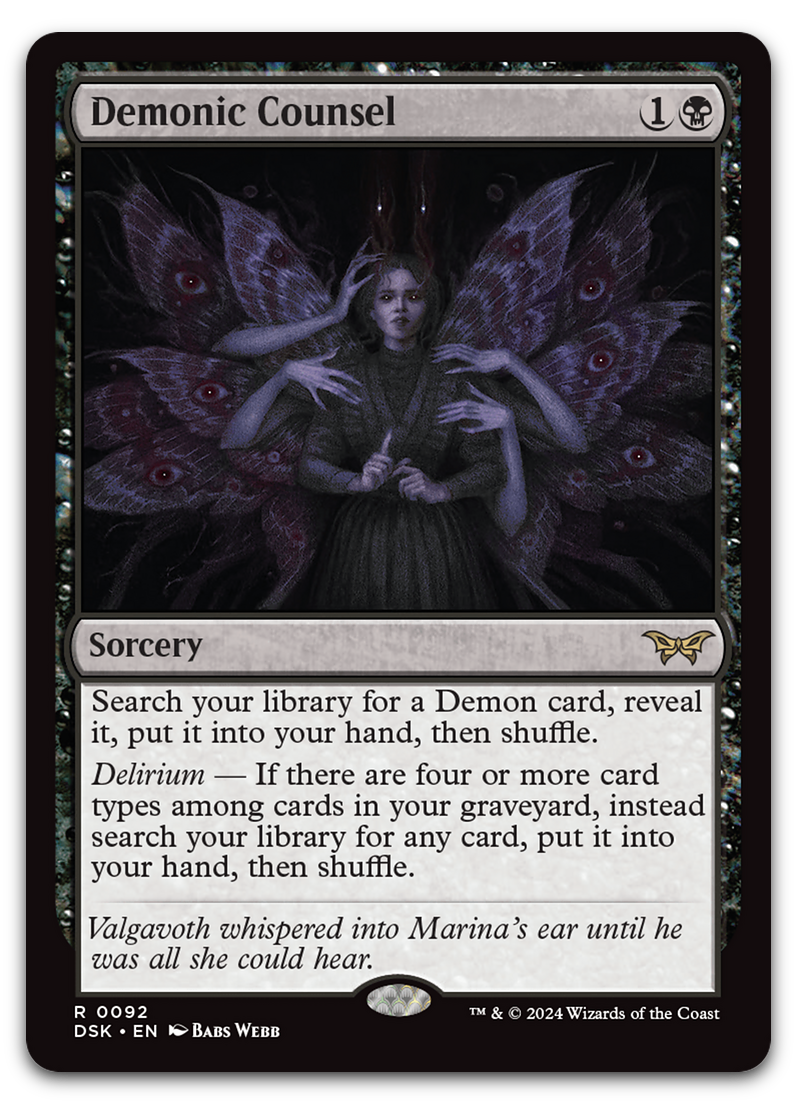 Demonic Counsel (Duskmourn: House of Horror)