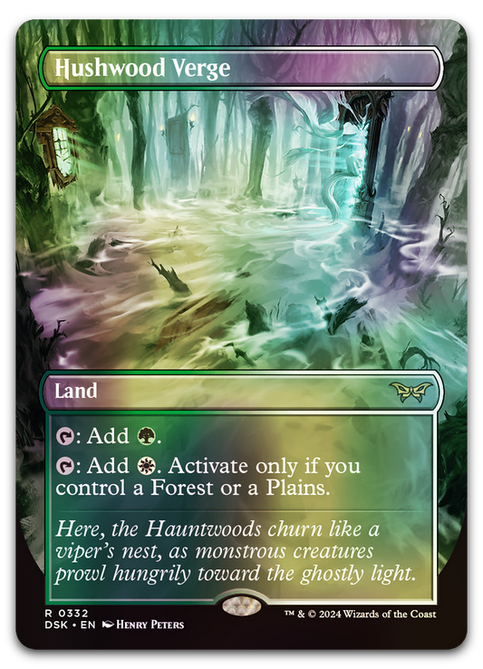 Hushwood Verge (Borderless) (Duskmourn: House of Horror)