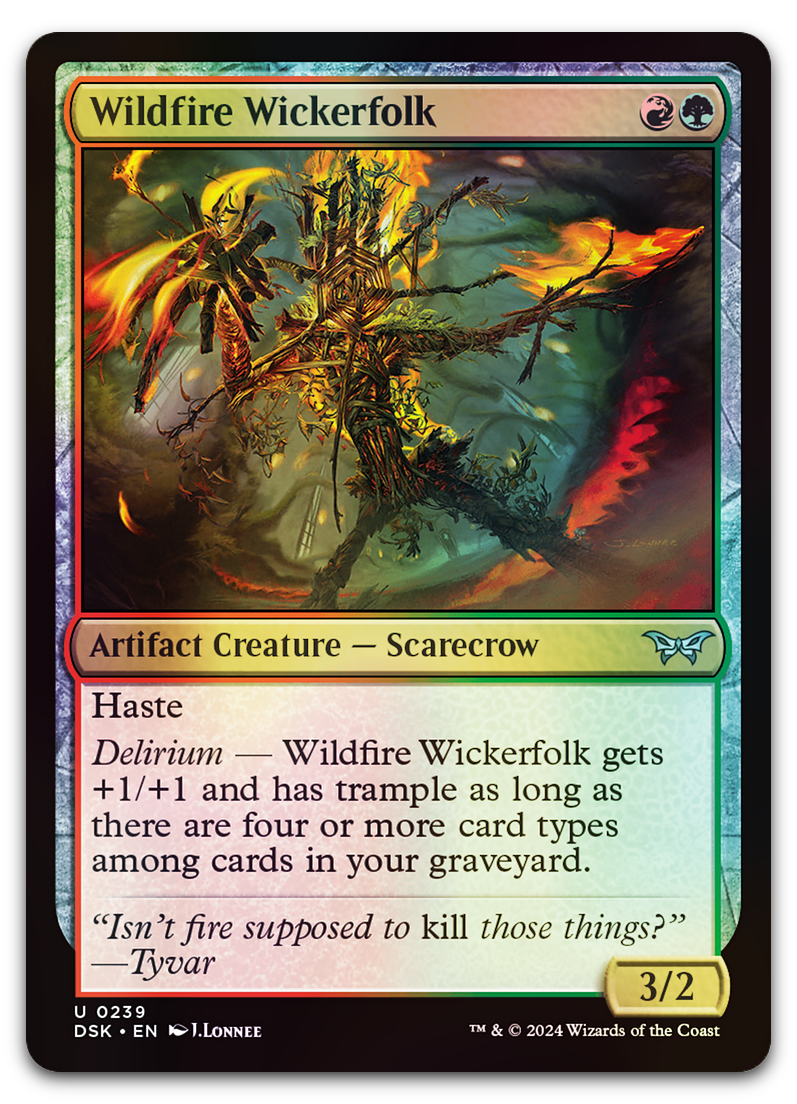 Wildfire Wickerfolk (Duskmourn: House of Horror)