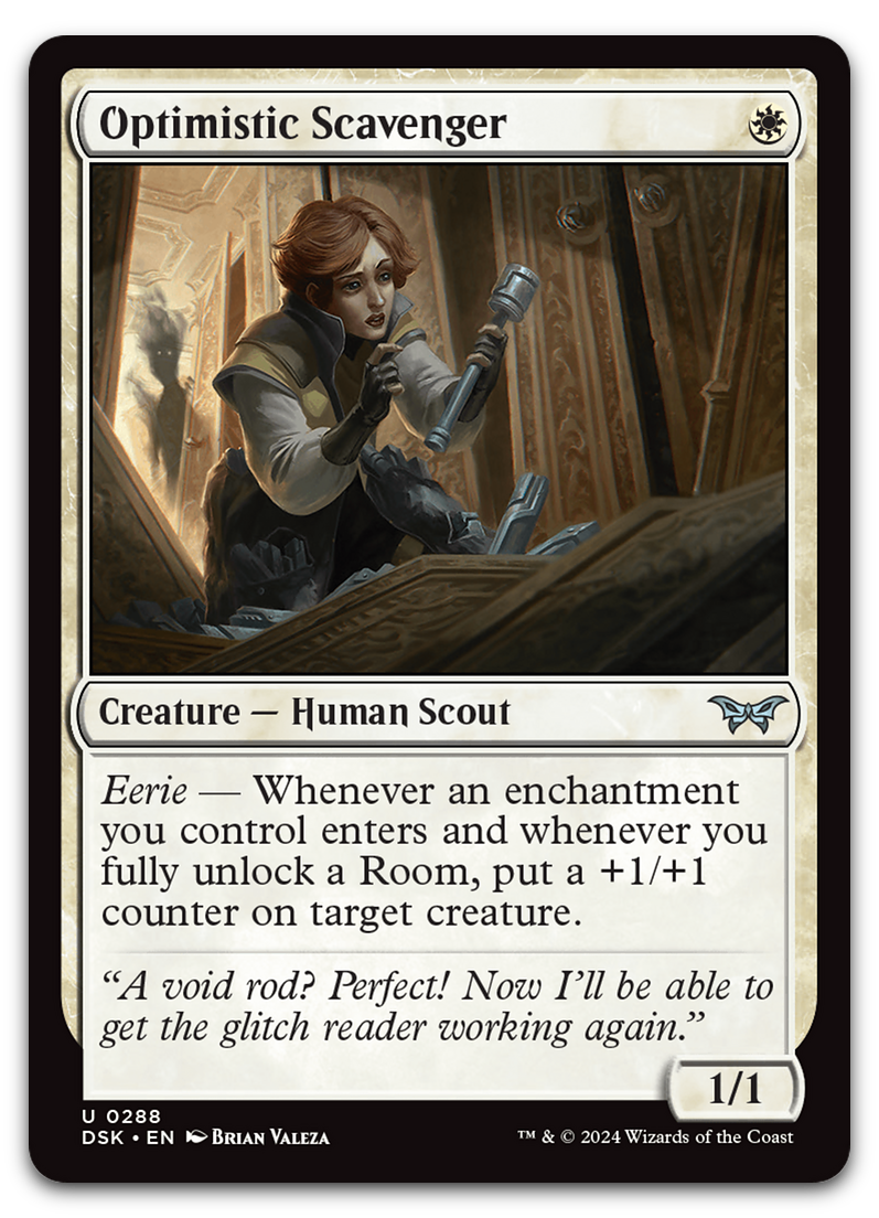 Optimistic Scavenger (0288) (Duskmourn: House of Horror)