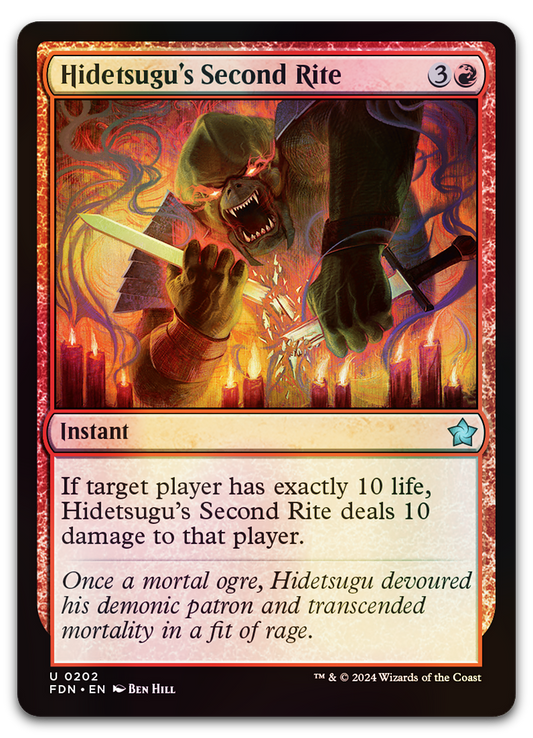 Hidetsugu's Second Rite (Foundations)