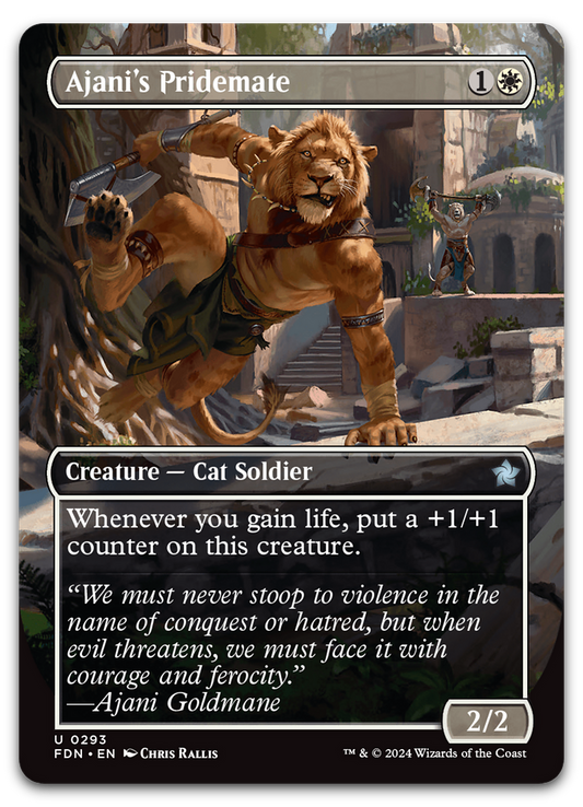 Ajani's Pridemate (Borderless) (Foundations)
