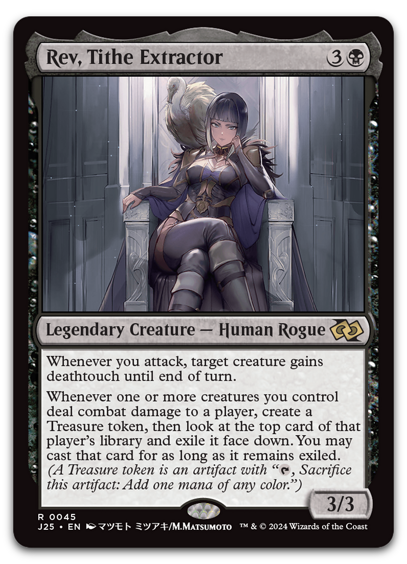 mtg foundations anime cards Rev, Tithe Extractor (anime)