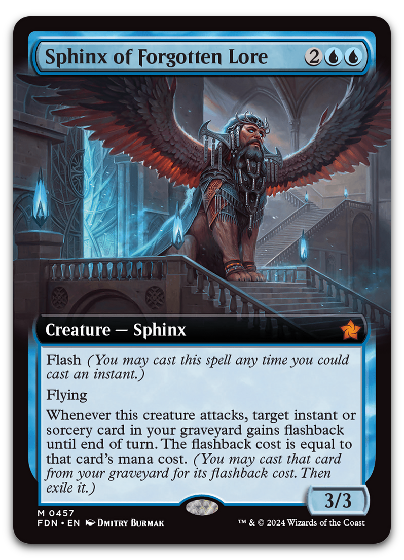 Sphinx of Forgotten Lore (Extended Art) (Foundations)