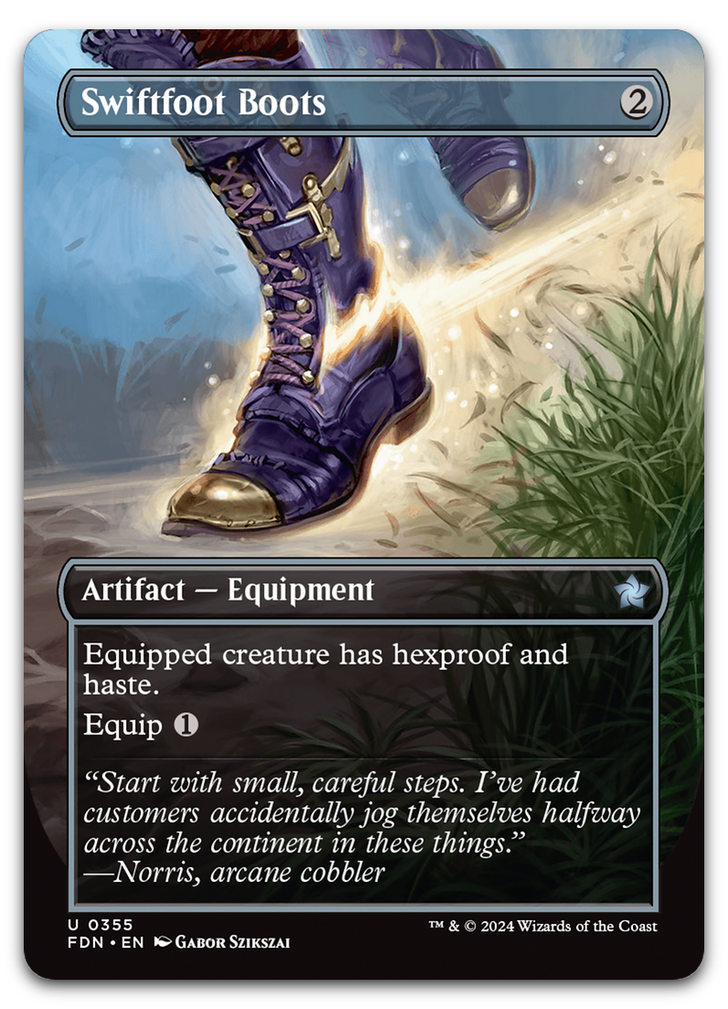 mtg cards like swiftfoot boots Swiftfoot Boots | Secret Lair Drop