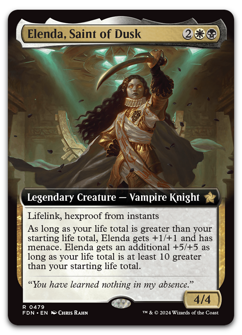 Elenda, Saint of Dusk (Extended Art) (Foundations)