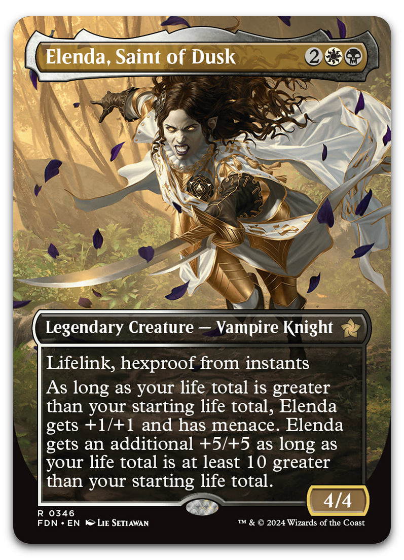 Elenda, Saint of Dusk (Borderless) (Foundations)