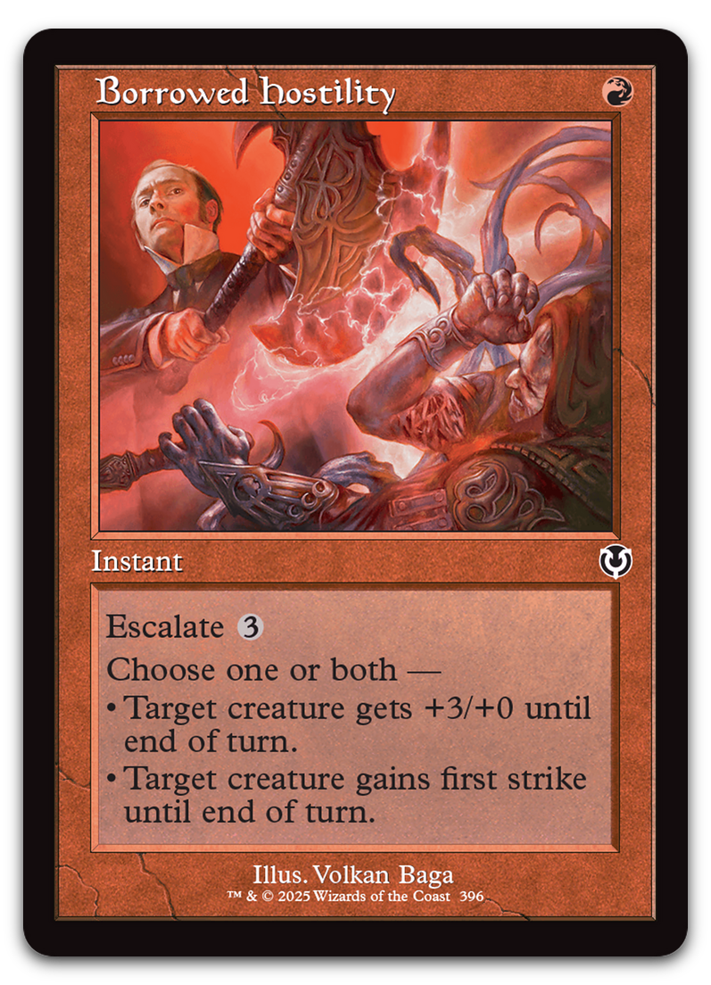 Borrowed Hostility (Retro Frame) (Innistrad Remastered)