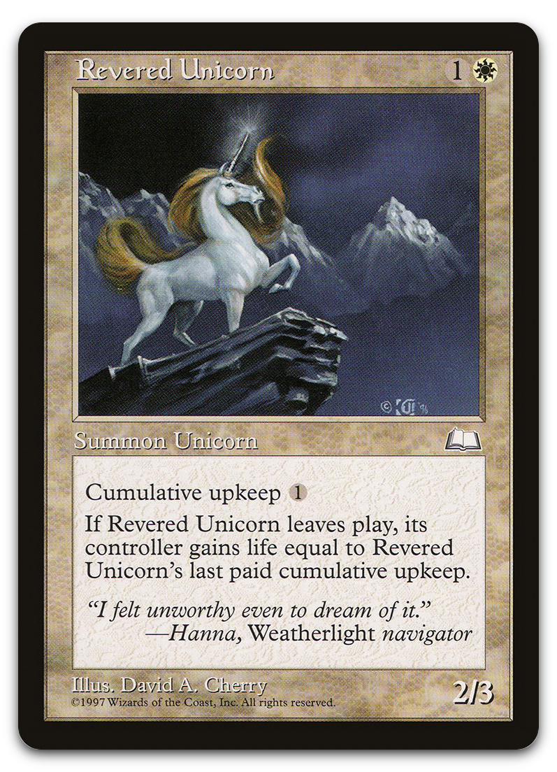 Revered Unicorn (Weatherlight)